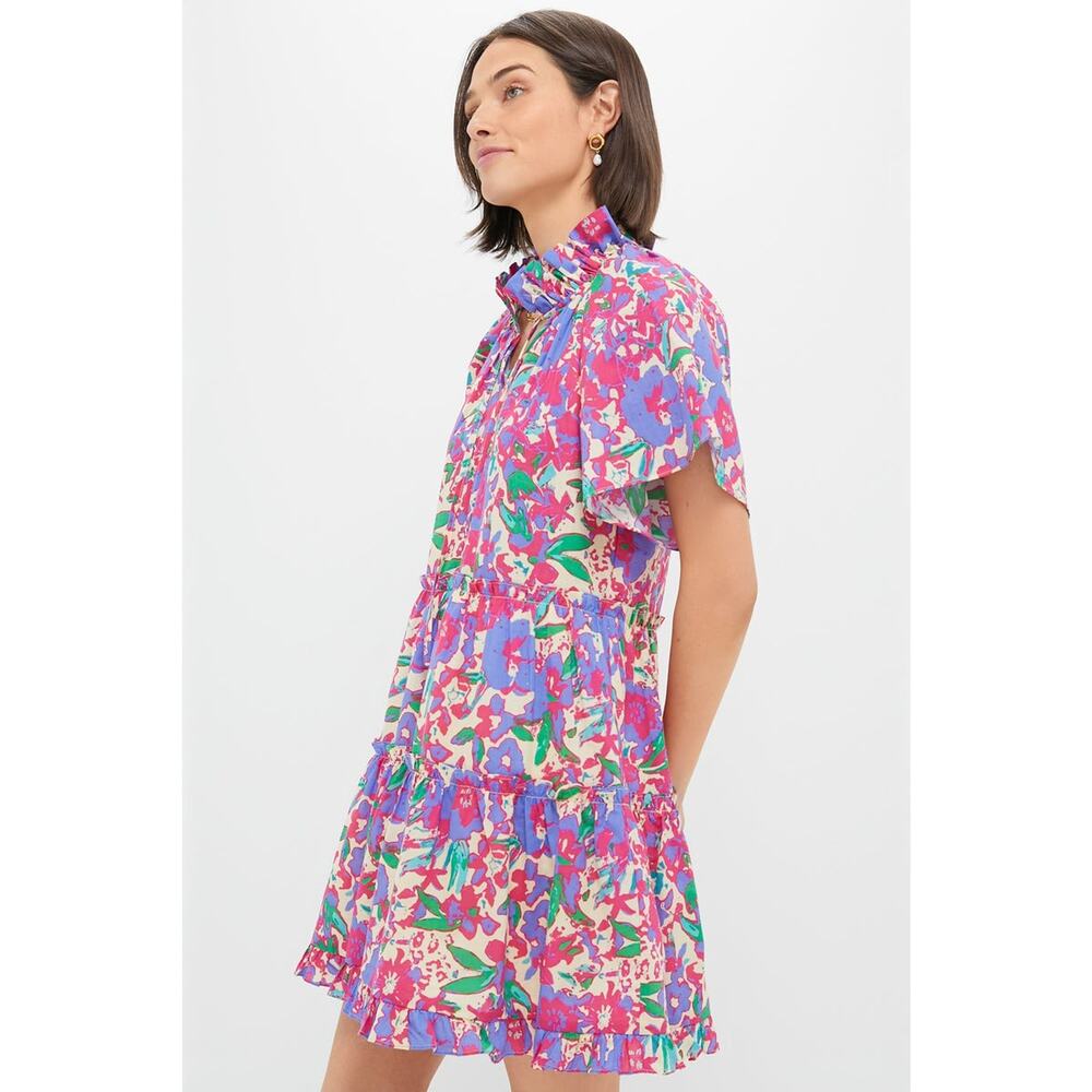 HYACINTH HOUSE Magenta Multi Floral Thea Mini Dress Size XL NWT - Picture 5 of 8